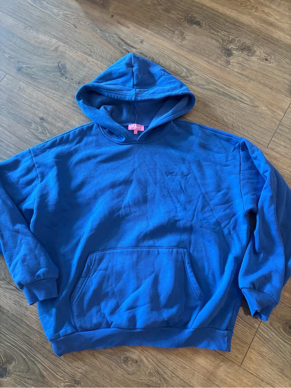Edited Women’s Blue Crewneck Pullover Sweatshirt Hoodie NWOT  Logo, Size Large